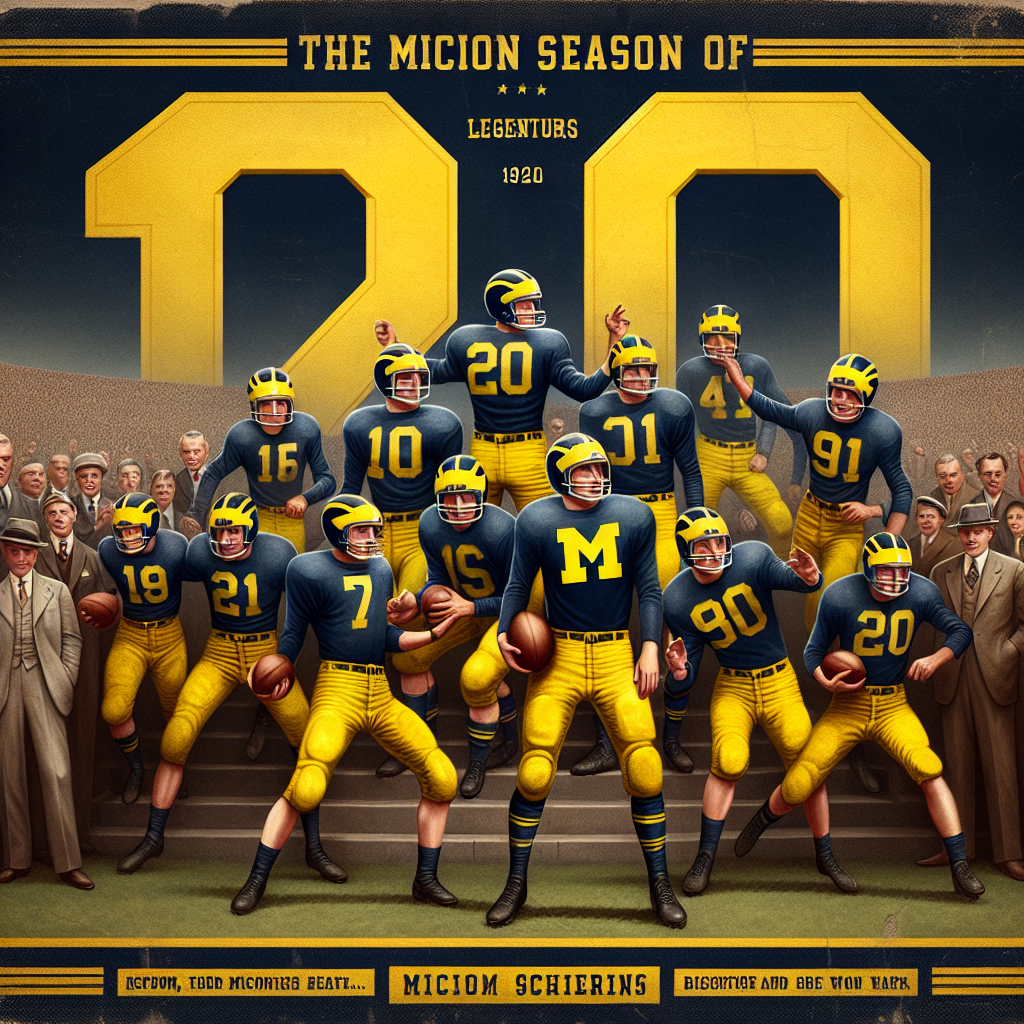 El equipo de los Wolverines de Michigan de 1920: Una historia de grandeza olvidada