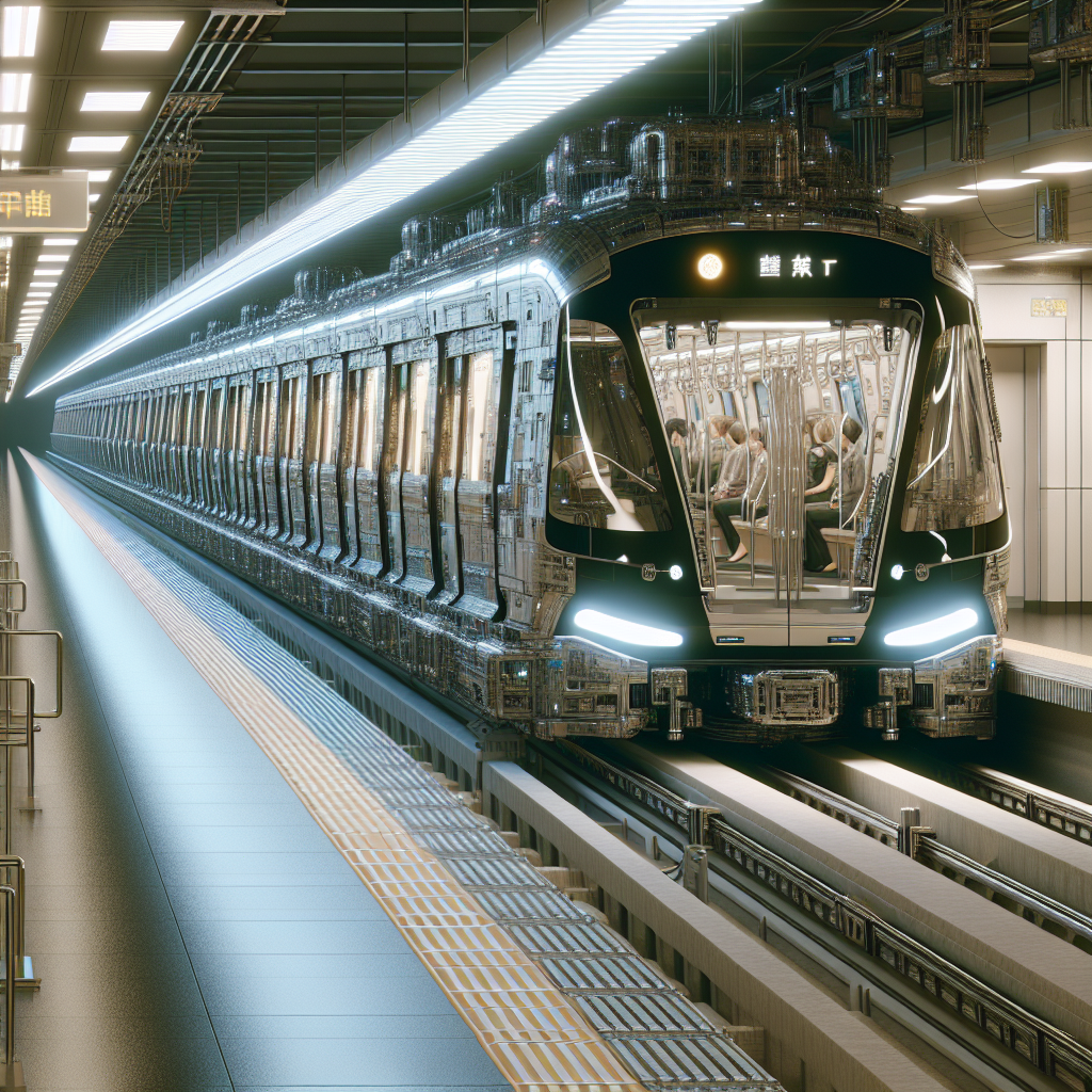 The Sleek and Modern Nagoya Municipal Subway N3000 Series