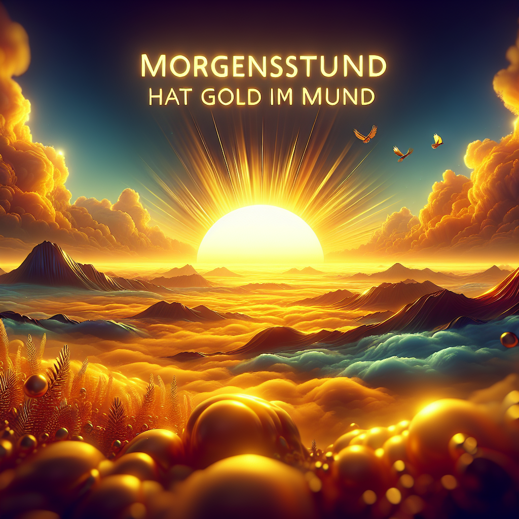 Morgenstund hat Gold im Mund