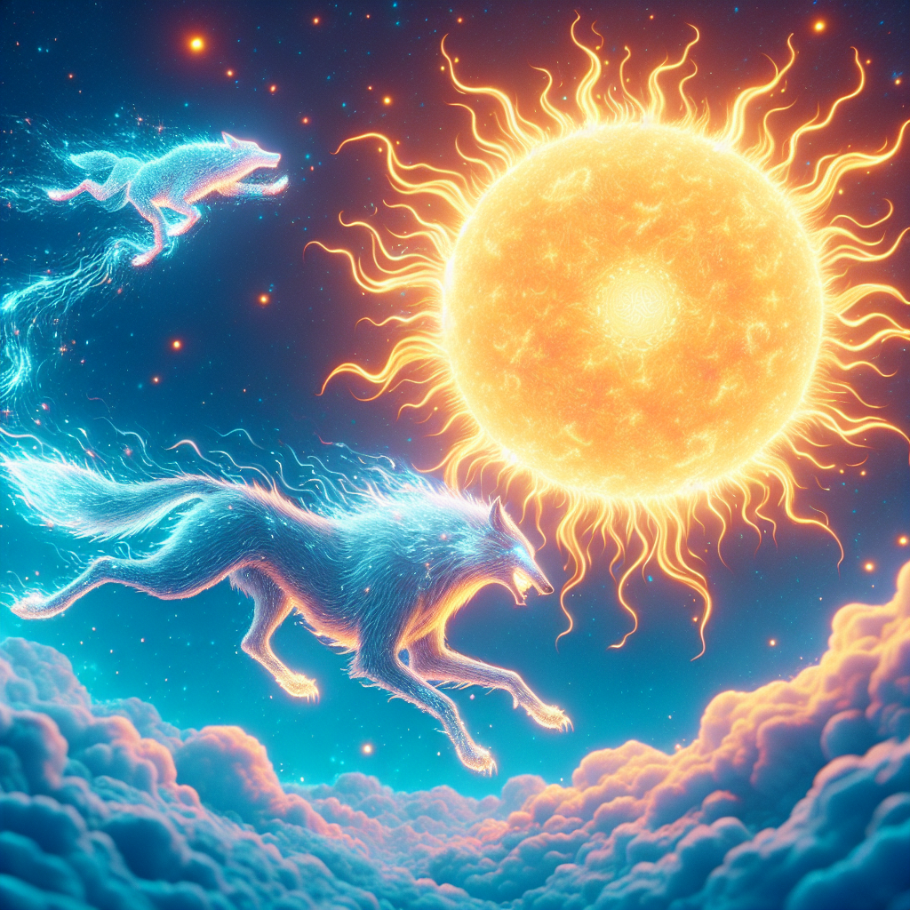 Sköll: The Mythical Wolf Chasing the Sun