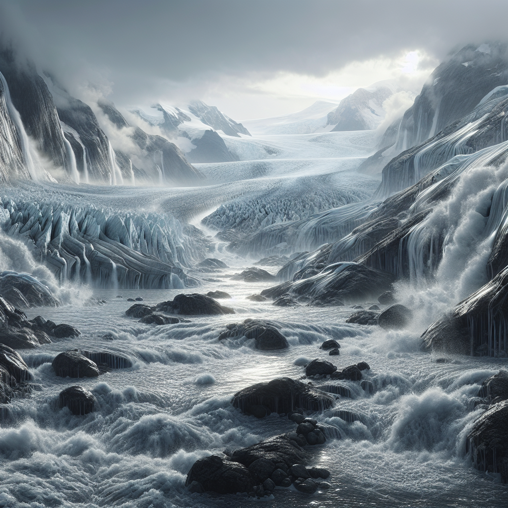 The Melting Symphony: Glacial Streams and Their Impact