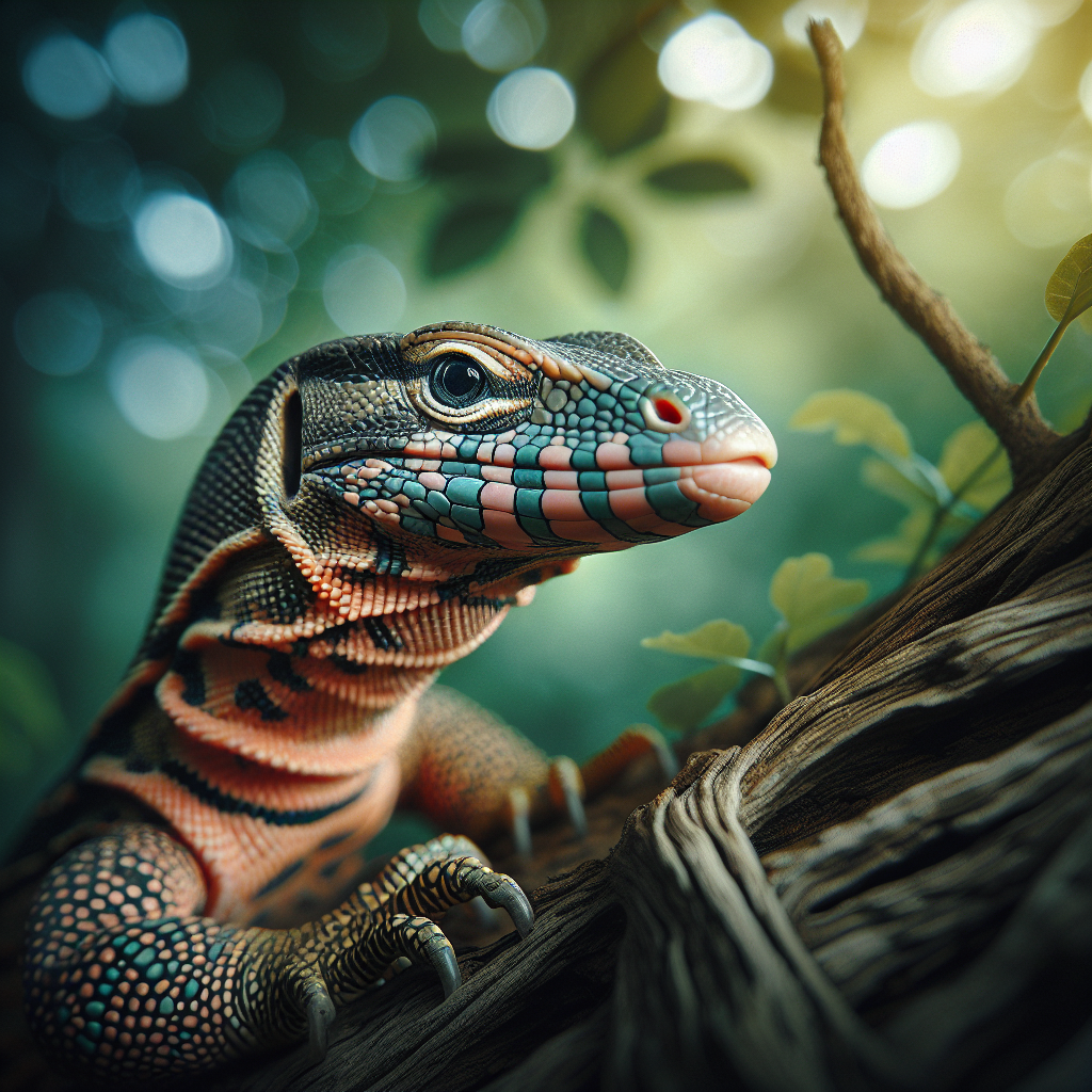 The Peach-Throated Monitor: Nature's Reptilian Marvel