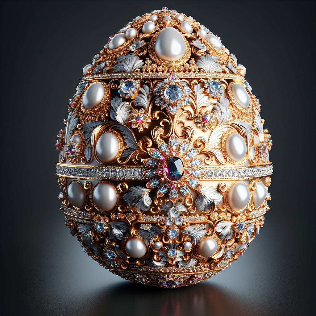 Los Secretos Brillantes del Rocaille: El Huevo Fabergé que Dejó Huella