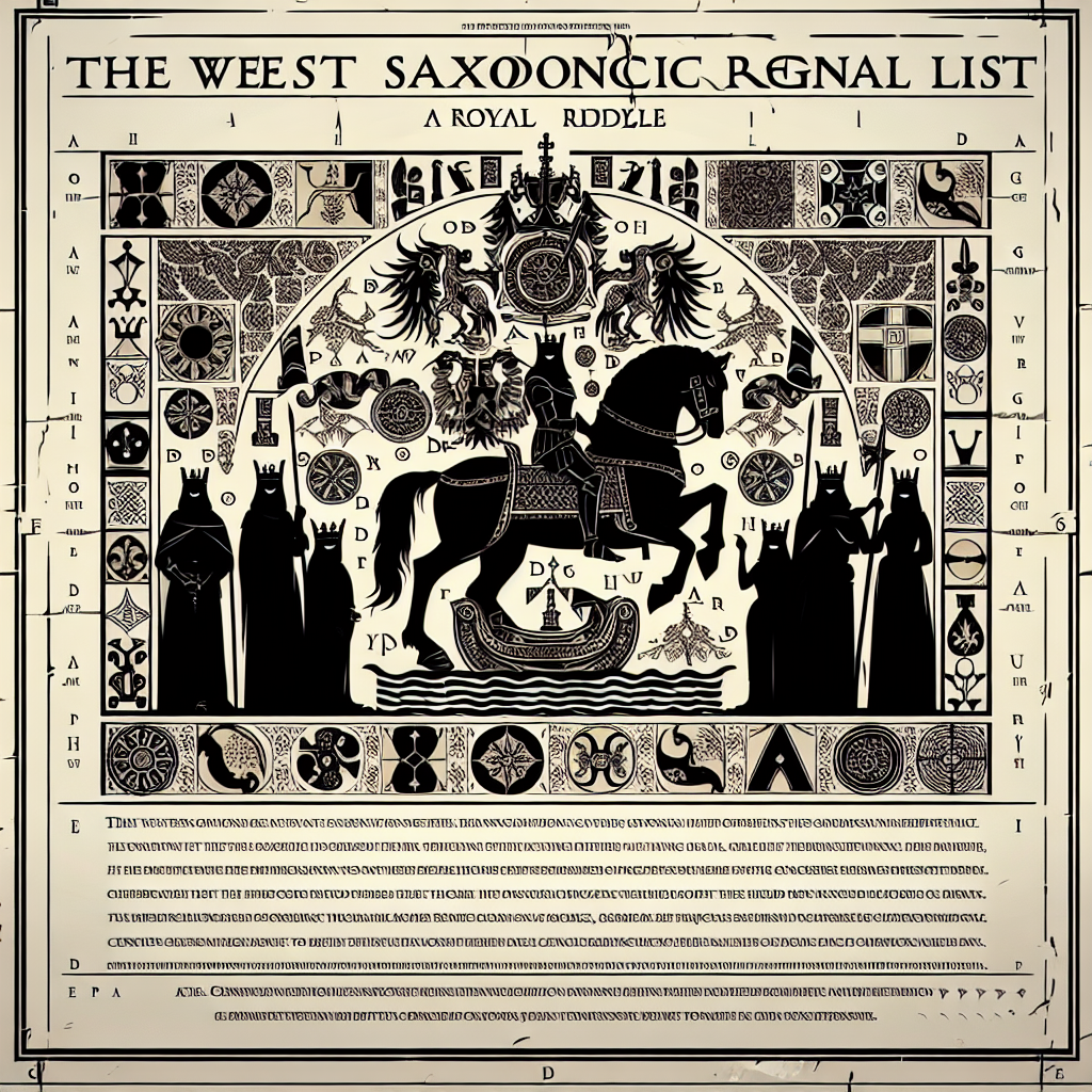 The West Saxon Genealogical Regnal List: A Royal Riddle Liberals Can't Solve