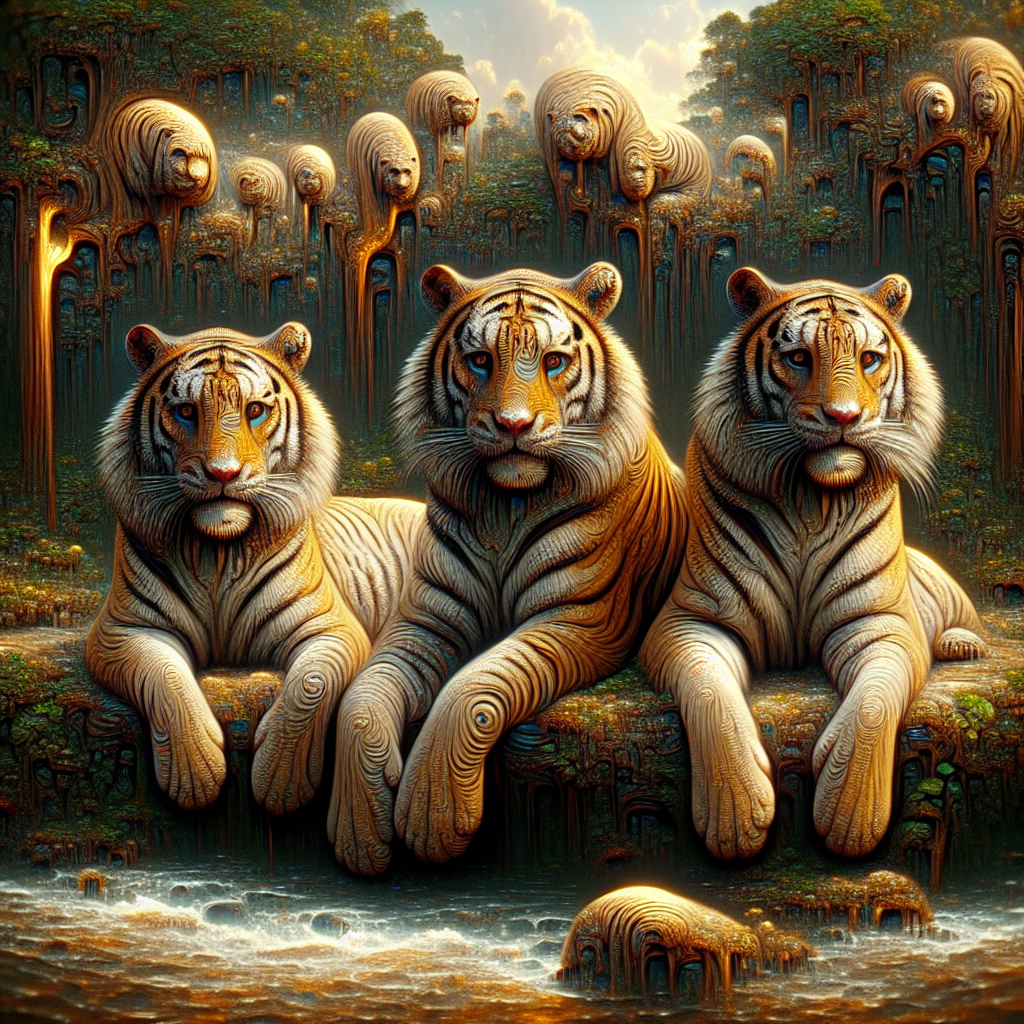 The Enigmatic World of "Three Trapped Tigers"